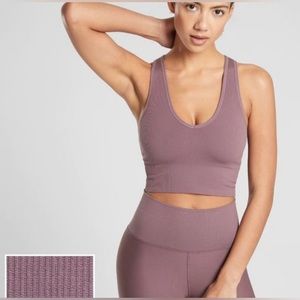 Athleta Aurora Seamless Crop Rib Tank Size Medium
